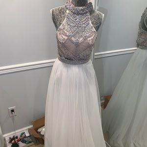 Sherri Hill two piece sequenced gown